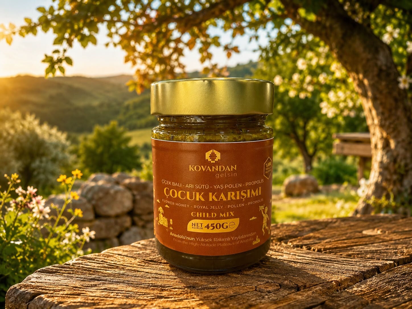 Kovandan Gelsin Çocuk Karışımı (Arı Sütü Bal Polen Propolis) 450 g