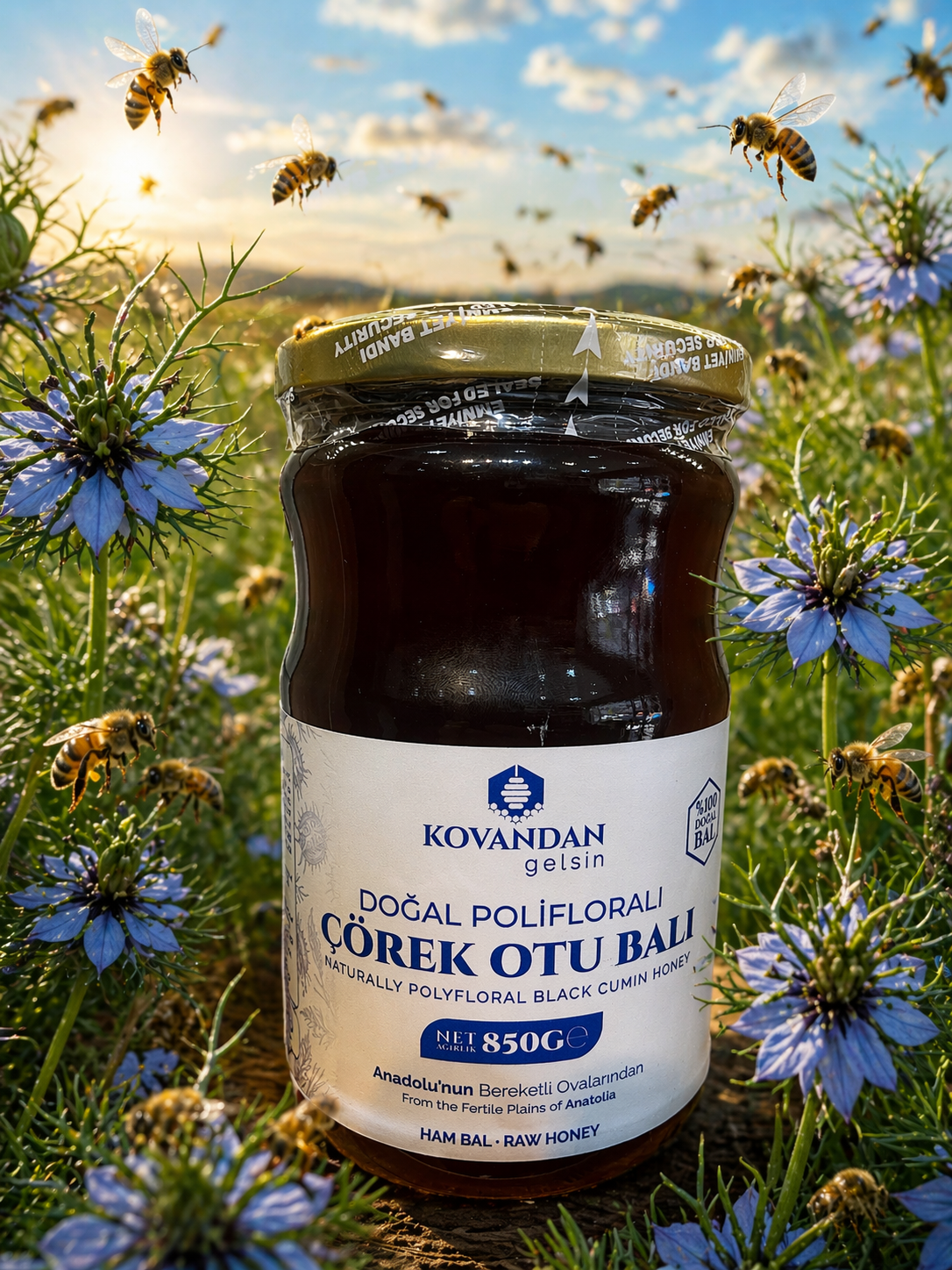 Doğal Polifloralı Çörek Otu Balı 850g